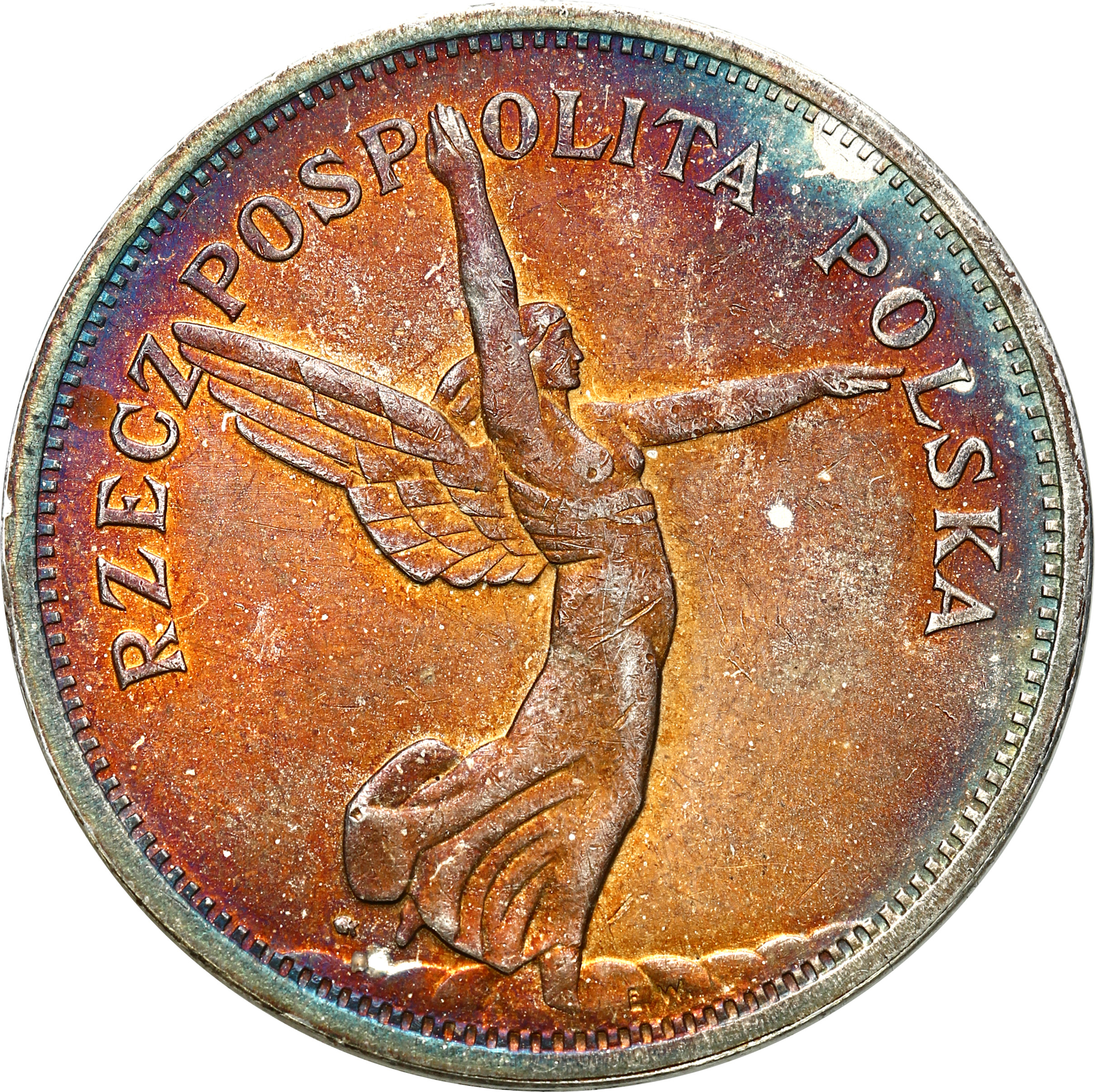 II RP. 5 złotych 1928 Nike (ze znakiem) - PIĘKNA